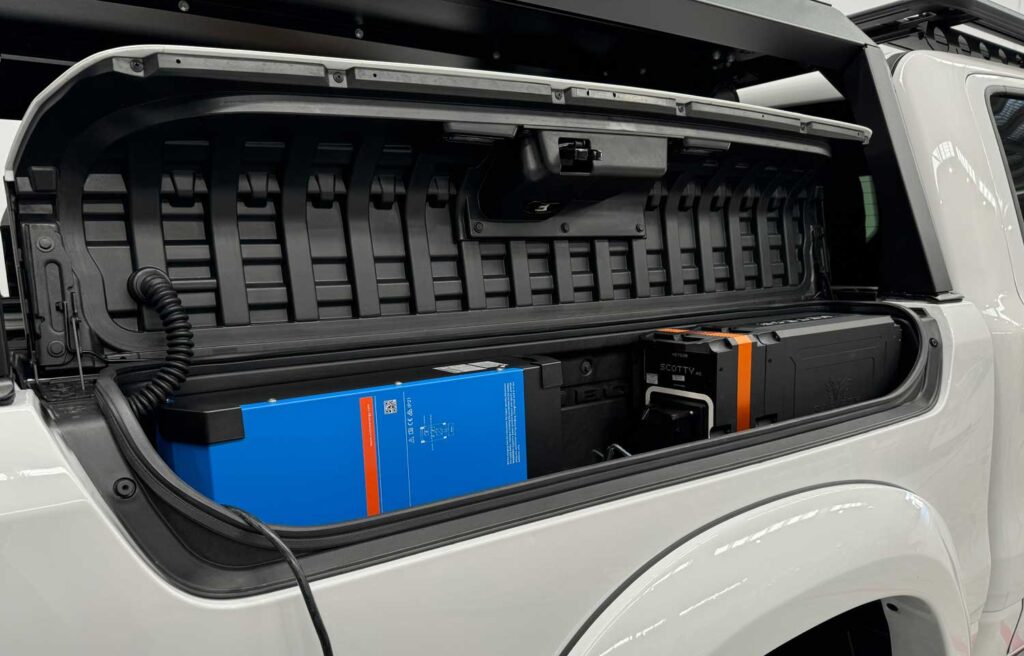 3000W Inverter and 48V Battery capable of 8000W of Power in RAM Box