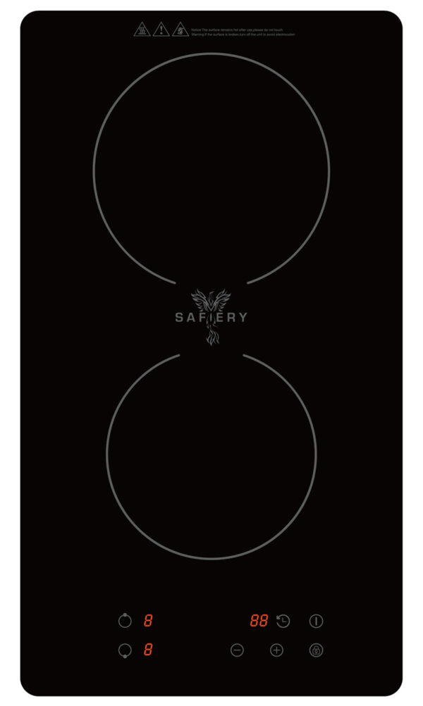 Induction Dual Hob Built-in 1800W + 1500W 3000W Inverter