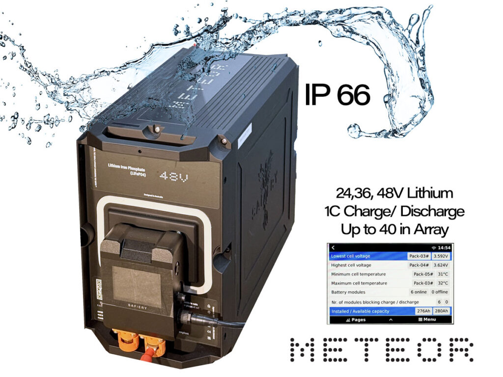 Meteor Waterproof Plug n Play Lithium Battery