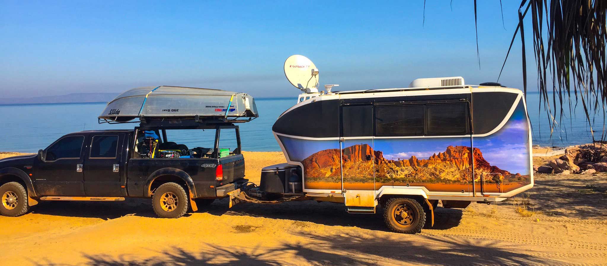 Off Road Off grid Caravan honeymoon bay WA